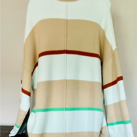 Free People - Peaches Stipe Tunic Sweater Size - Small - Picture 3 of 7